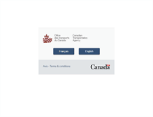 Tablet Screenshot of otc-cta.gc.ca